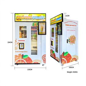 Distributeur automatique de jus d'<span class=keywords><strong>orange</strong></span> entièrement automatique avec écran tactile 21,6 pouces, désinfection UV, nettoyage automatique et surveillance à distance - Product Image 6