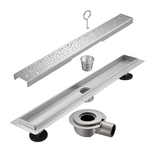 <span class=keywords><strong>Rejilla</strong></span> de drenaje de suelo <span class=keywords><strong>para</strong></span> baño moderna de 10 pulgadas y 360 grados, de acero inoxidable 304, con filtro <span class=keywords><strong>para</strong></span> bañeras y duchas lineales, con brida - Product Image 2