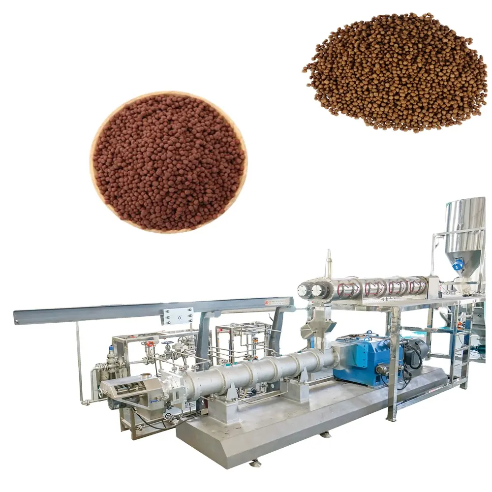 1-2 Tons Per Hour Poultry Feed Complete Production Line Fish feed Processing Equipment