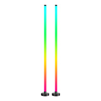 Lámpara de Pie RGB 360 °   Lámpara Emisora de Luz con Sensor de Ritmo Musical para Sala de Juegos e Iluminación de Esquina de Dormitorio, Ambiente de Juego
