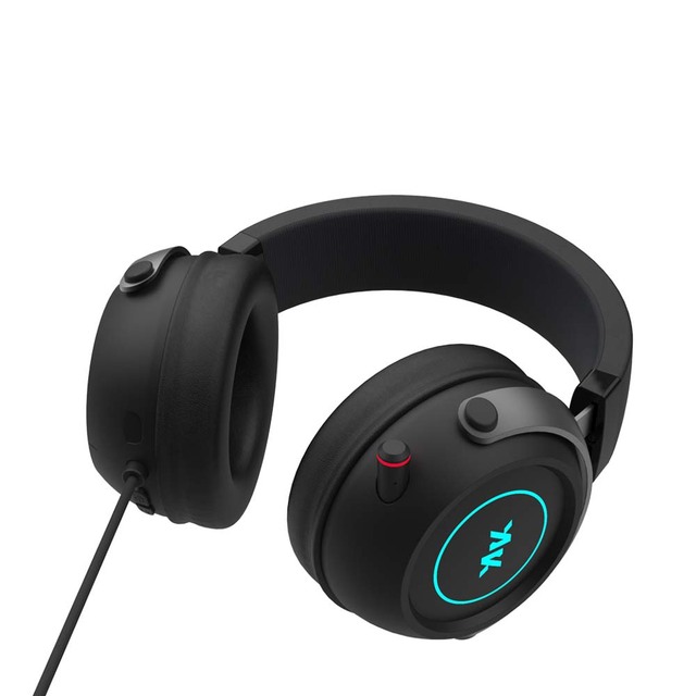 Professional RGB Gaming Headset with ENC Noise Cancelling Mic 7.1 Surround Sound Wired Headphones for PC PS4 PS5 Xbox