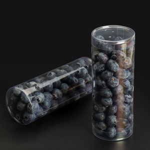 Grosir kotak tutup transparan daur ulang silinder plastik kustom wadah silinder kemasan peliharaan transparan - Product Image 3