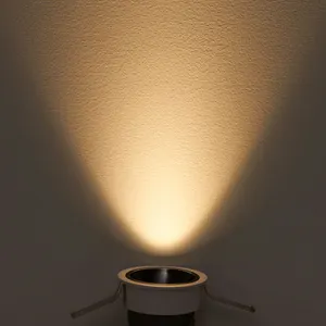Yüksek kaliteli parlama önleyici 12W su geçirmez IP65 gömme yeni tasarım ışık ayarlamak led cob spot ışığı downlight