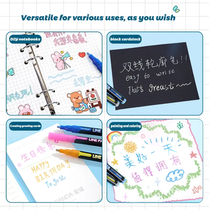 Stylos à <span class=keywords><strong>dessin</strong></span> permanents imperméables à paillettes <span class=keywords><strong>effet</strong></span> surligneur 12 couleurs Papier Artriink PA-102 - Product Image 5