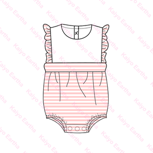 Pagliaccetti monogramma per <span class=keywords><strong>bambina</strong></span> e neonati in cotone morbido lavorato a maglia primavera estate vestono le bambine di Pasqua - Product Image 6