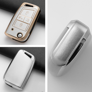 Nouvelle housse de <span class=keywords><strong>clé</strong></span> de Style TPU pour VW Volkswagen Golf 7 MK7 Tiguan MK2 pour <span class=keywords><strong>SEAT</strong></span> Ateca <span class=keywords><strong>Leon</strong></span> FR <span class=keywords><strong>2</strong></span> Ibiza pour Skoda Octavia - Product Image 2