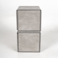 Boîte de rangement pour cartes de jeu en cuir PU avec couleur et logo personnalisés