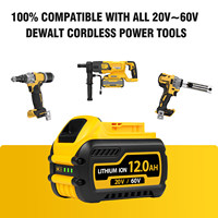 Batterie de remplacement pour perceuse sans fil 20V MAX Premium Lithium-Ion 12Ah pour Dewalt DCB609