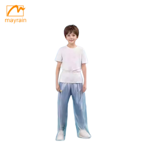 Traje de lluvia de plástico desechable para niños ropa de lluvia de alta calidad para niños para viajar pantalón de lluvia de PE - Product Image 5
