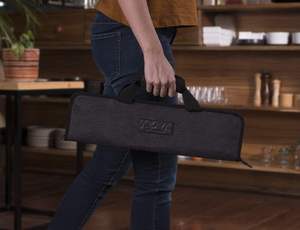 Échantillon gratuit Sac de rangement à fermeture éclair professionnel pour outils de chef avec sac à outils de couteau de chef de qualité supérieure et très résistant - Product Image 6