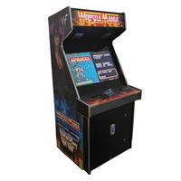 Vente en gros 110V/220V Machine de jeu d'arcade de combat électronique rétro Armoire en bois pour jeux d'amusement à pièces pour enfants