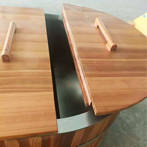 Acogedor moderno Sexy Combo masaje al aire libre Spa Sauna y bañera de hidromasaje Combo moderno Spa de lujo 1 persona bañeras de hidromasaje - Product Image 4