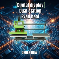 Presse à chaud électrique entièrement automatique haute performance AP2361, nouvelle, avec double table de travail mobile, transfert thermique par sublimation