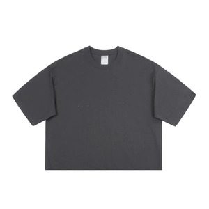 Fabrication de t-shirts Boxy personnalisés Logo DTG 100% coton T-shirt homme lourd T-shirt coupe Boxy de haute qualité - Product Image 5