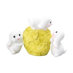 Micro-paisagem ornamentos, animais bonitos, coelhos dos desenhos animados, couves, carregando barcos, cenouras, plantas de jardim, <span class=keywords><strong>re</strong></span> - Product Image 3