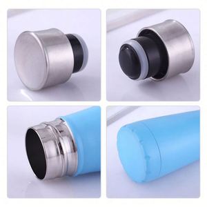 Termo de Acero Inoxidable de Doble Pared y Diseño Moderno de 500 ml, Aislado al Vacío, para Deportes, Actividades al Aire Libre y Gimnasio - Product Image 4