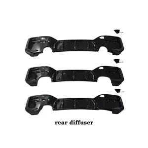 Kit Carrozzeria Stile MP per <span class=keywords><strong>BMW</strong></span> <span class=keywords><strong>Serie</strong></span> <span class=keywords><strong>1</strong></span> F20 LCI, Nero Lucido, con Spoiler Anteriore, Minigonne Laterali, Diffusore Posteriore e Alettone Posteriore, in PP - Product Image 4