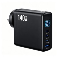Produk Baru Diluncurkan: Charger Perjalanan 140W 30W Pengisian Cepat Multi-Perangkat Adaptor Daya GaN dengan Layar TFT EU UK AU US