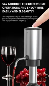 Luxo Recarregável Automático Wine Decanter Aerator Pourer