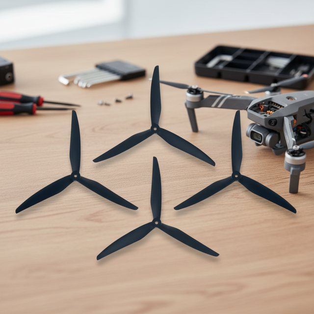 LEKDRO Carbon Fiber Nylon Three-blade Propeller 1310 with 8inch Pitch 34g Weight for 13-inch FPV Drone Made in Guangdong