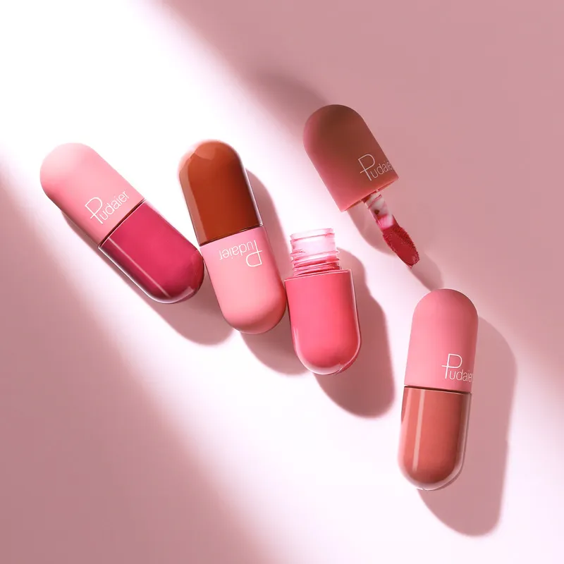 2023 lunga durata impermeabile Mini capsula smalto per labbra velluto rossetto nudo capsula idratante opaco Non appiccicoso Lipgloss vegano