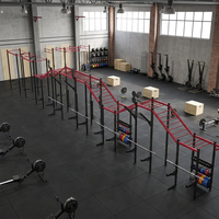 Plateforme de rangement CF Rig robuste et autoportante pour compétition multi-stations avec cible murale