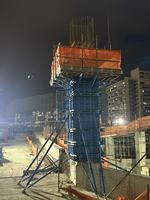 Panneaux de coffrage en acier industriel haute résistance, faciles à assembler, taille réglable, réutilisables, certifiés CE, pour la construction en béton