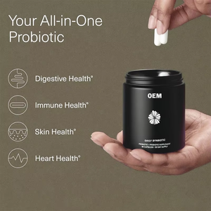 Cápsulas de Enzimas Digestivas OEM, Prebióticos, Probióticos, Fórmula Vegana a Base de Plantas Orgánicas, Suplemento Alimenticio Rico en Vitaminas - Product Image 3