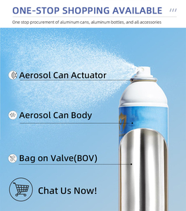 Lata <span class=keywords><strong>de</strong></span> Aerosol Personalizable, Recargable, Vacía, <span class=keywords><strong>de</strong></span> Aluminio para Oxígeno, con Válvula - Product Image 3