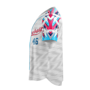 Groothandel Sublimatie Print Polyester Snel Droog Honkbal Jersey Voor Kinderen Blanco Honkbal Shirts - Product Image 2