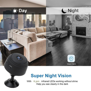 กล้อง <span class=keywords><strong>Wifi</strong></span> ไร้สายขนาดเล็ก1080P, กล้องไมโครเอสดีมองกลางคืนอินฟาเรดกล้องรักษาความปลอดภัยพร้อมแอปควบคุมสำหรับการเฝ้าระวังในบ้าน <span class=keywords><strong>A9</strong></span> - Product Image 2
