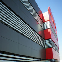 Panneau composite en aluminium sans cadre pour porte de garage, Alucobond, marbre 3D