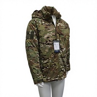 Veste tactique d'hiver VANDA Multicam Camouflage, coupe-vent respirante durable, manteau à capuche isolé pour la randonnée et le camping
