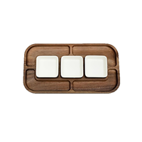 Acacia houten kaasplank, industrieel design, precisie CNC-gefreesd, draadvonkbewerking, boren, elegant landelijk boerderijstijl