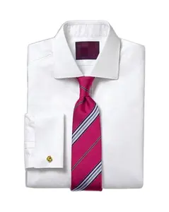 Мужская рубашка с длинным рукавом, белая рубашка из египетского хлопка и полиэстера, удобная деловая рубашка для работы в офисе