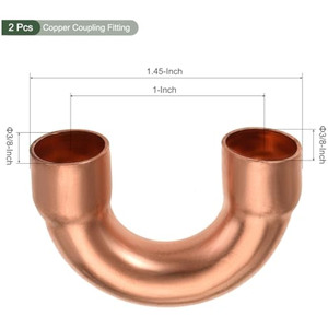 ท่อประปา U โค้งงอ<span class=keywords><strong>180</strong></span>องศาข้อศอกทองแดงสำหรับเครื่องปรับอากาศ HVAC - Product Image 1