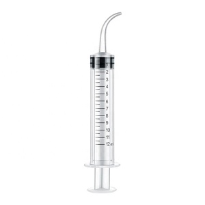 Aguja curva precurvada desechable de 12 ml para uso dental, <span class=keywords><strong>jeringa</strong></span> utilitaria curva - Product Image 2