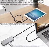 Cable de Extensión USB 4 de 20 Gbps para Thunderbolt 4, Extensor USB C, Adaptador Tipo C Macho a Hembra para Hub USBC, iPhone 17/16, iPad
