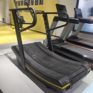 Commercial Professional Treadmill Self Generating Manual Fitness Gym Curved Treadmill