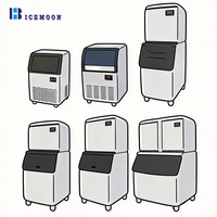 Machine à glaçons en cubes de type sous-comptoir, capacité 45 kg (grande/mini), pour accessoires de cuisine, 110V 220V 240V