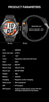 Nuevo Reloj Inteligente AMOLED de 1.52 Pulgadas con Brújula, Altímetro, Barómetro, Resistente al Agua IP68, con GPS, para Deportes de Aventura al Aire Libre