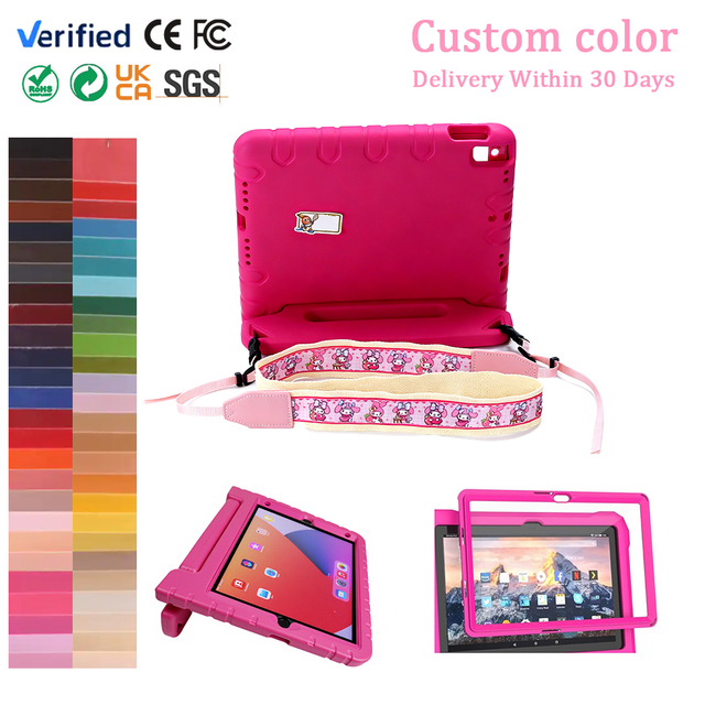Kids Shockproof EVA Tablet Case with Handle & Shoulder Strap for IPad 10.2/11 Tablet Case&Cover for School/Home Use