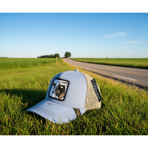 Casquette de camionneur en maille ajustable unisexe décontractée printemps-été avec panneau avant brodé à 6 panneaux - Product Image 2