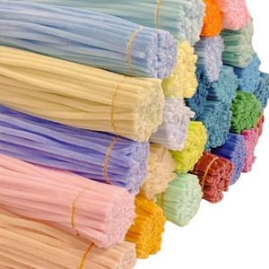 100Pcs Giá Bán Buôn Macaron Dây <span class=keywords><strong>Chenille</strong></span> Gốc DIY Tallos De Chenilla Xoắn <span class=keywords><strong>Chenille</strong></span> Mờ Dây Hướng Dẫn Mờ Limpiapipas - Product Image 5
