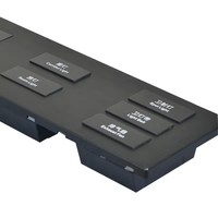 2024 pantalla táctil de seguridad dorada interruptores de luz de pared de Hotel puertos USB PC doble Polo 220V/240V/110V Zigbee/WiFi USO DE Hotel