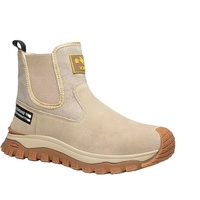 Botas de Seguridad para Hombre, Zapatos de Trabajo para Soldador, con Puntera de Acero Anti-Impactos, de Cuero, Anti-Pinchazos, de Caña Alta