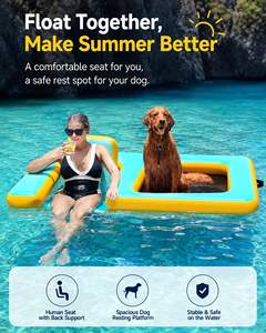Innovador Flotador Inflable para Perros con Asiento, <span class=keywords><strong>Kayak</strong></span> Acuático de PVC Reforzado y Duradero con Construcción Drop-Stitch para Adultos y Perros - Product Image 4