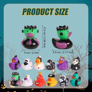 Canardons en caoutchouc de 2 pouces pour le bain de bébé, assortiment de canards décoratifs pour enfants, jouets pour Halloween - Product Image 4