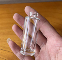 Botol Parfum Kaca Mini Premium Grosir Bentuk Kotak/Silinder 10ml 15ml, Botol Sampel Kosmetik dengan Tutup