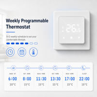 Thermostat intelligent Wifi HEDEMAN pour chaudière à gaz, contrôle de groupe, avec fonction de minuterie de chauffage, programmable hebdomadaire